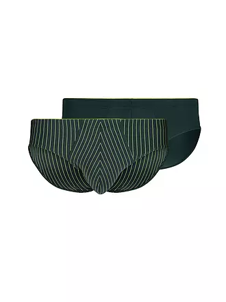 SKINY | Brasil-Slip 2er Pkg. "Power Line" (Blackstripe Selection) | grau